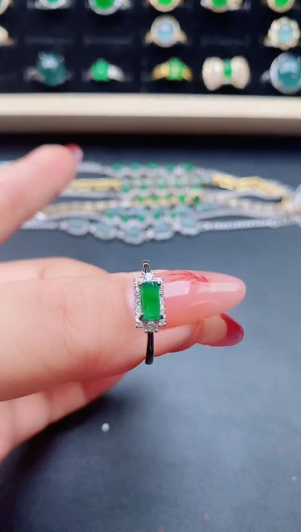 【闪购商品】翡翠戒指银S925镶嵌321321