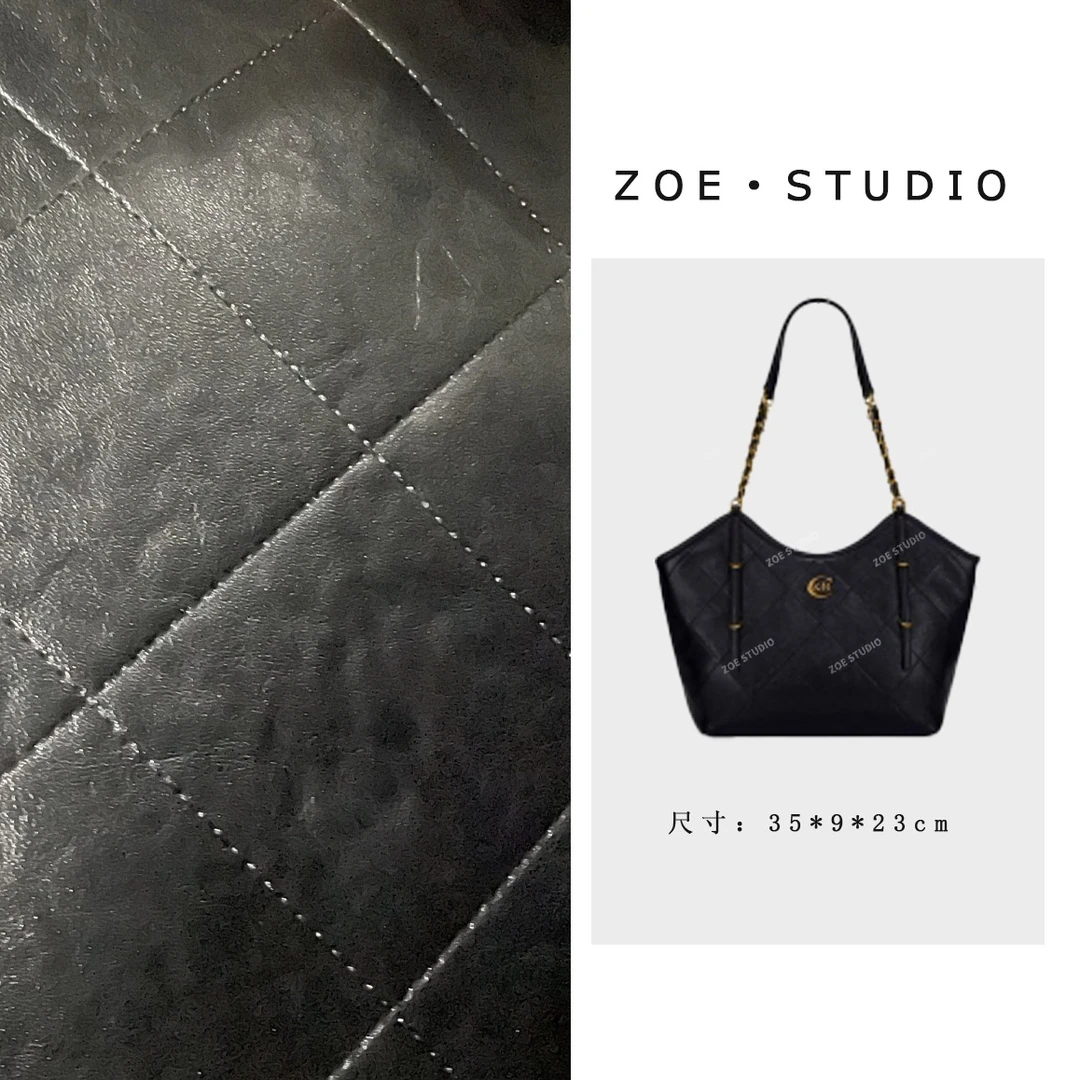 【佐伊甄选】GQ-87721-黑色轻奢女士时尚潮流百搭单肩斜挎包