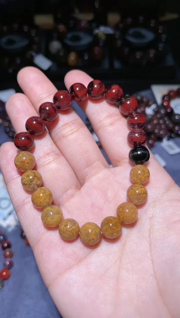 【闪购商品】水晶手链未镶嵌9mm极光+钛晶花