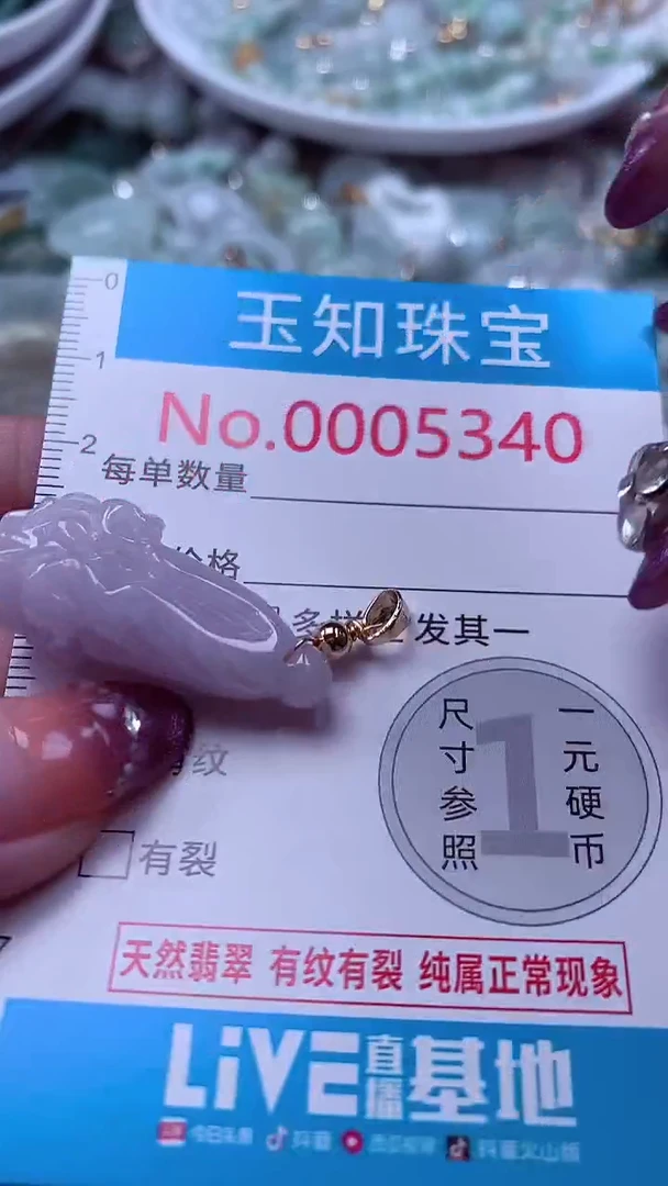 翡翠未镶嵌吊坠(不含链)5340