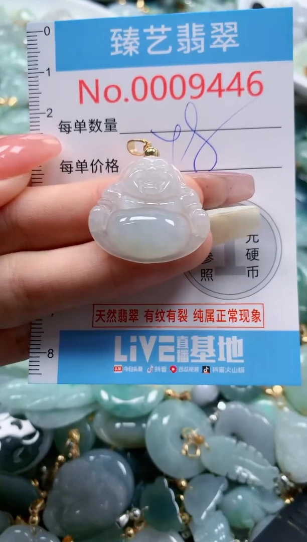 翡翠未镶嵌吊坠(不含链)9446