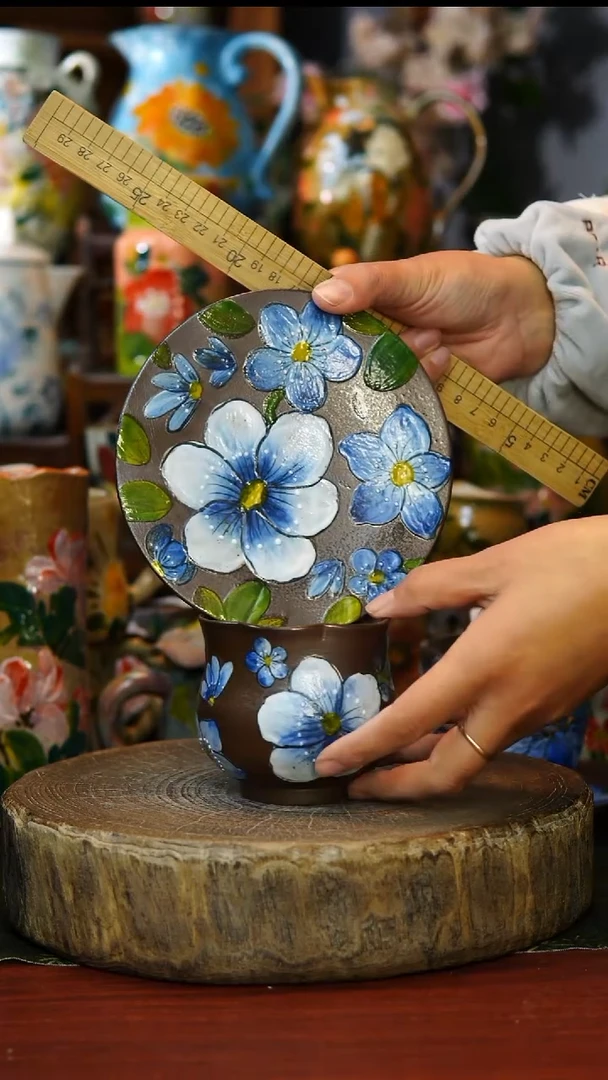 陶瓷112景德镇手工手绘釉下彩