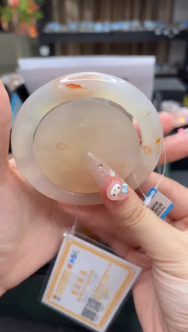 未镶嵌手镯石英质玉80(57圈赠送镯心)