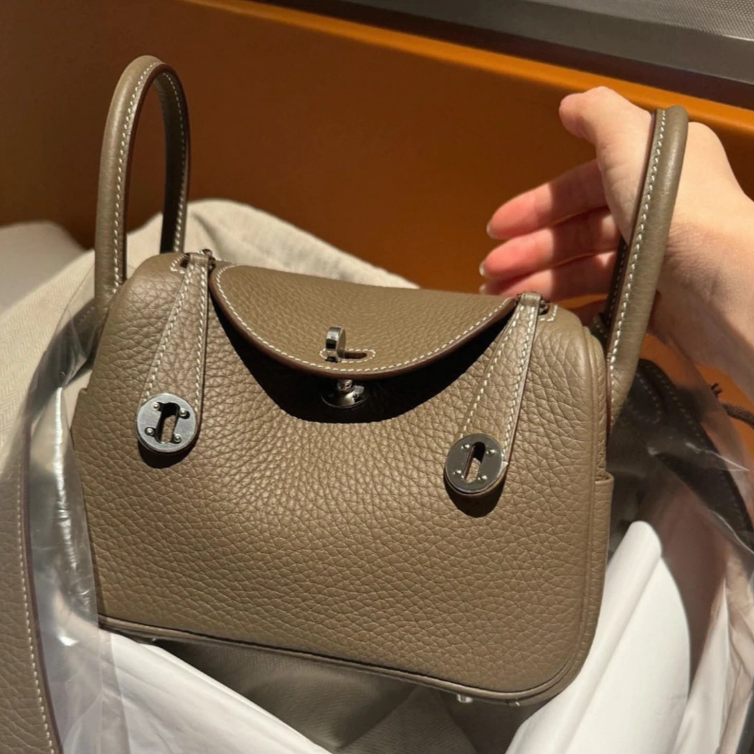 高性价比】蜡线原版TC头层牛皮mini琳迪包包