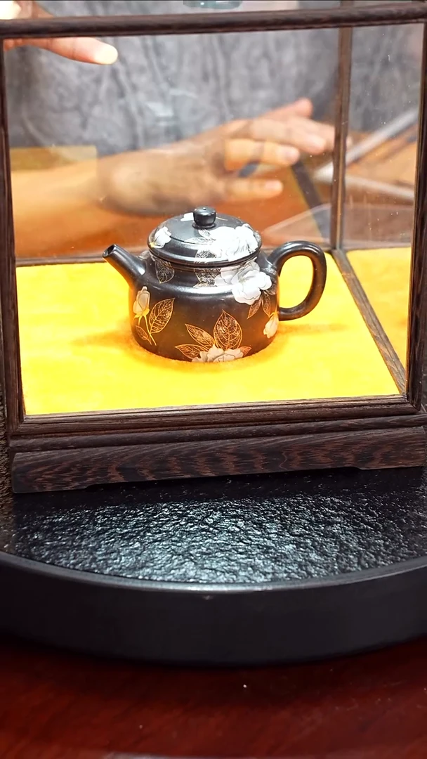 茶壶紫砂许燕  德钟47 大红袍还原烧 150毫升