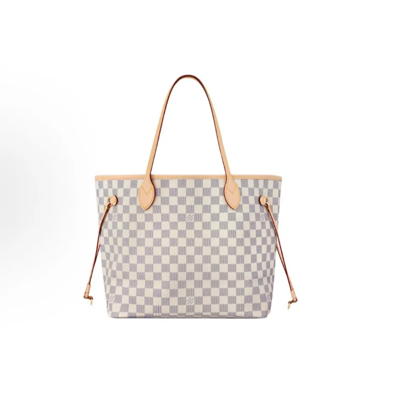 95新 LouisVuitton/路易威登  LV neverfull棋盘格 芯片