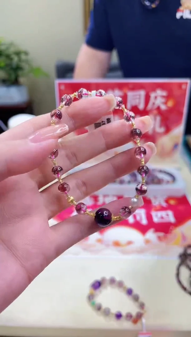 18K金镶嵌手链水晶@@ZY40808037