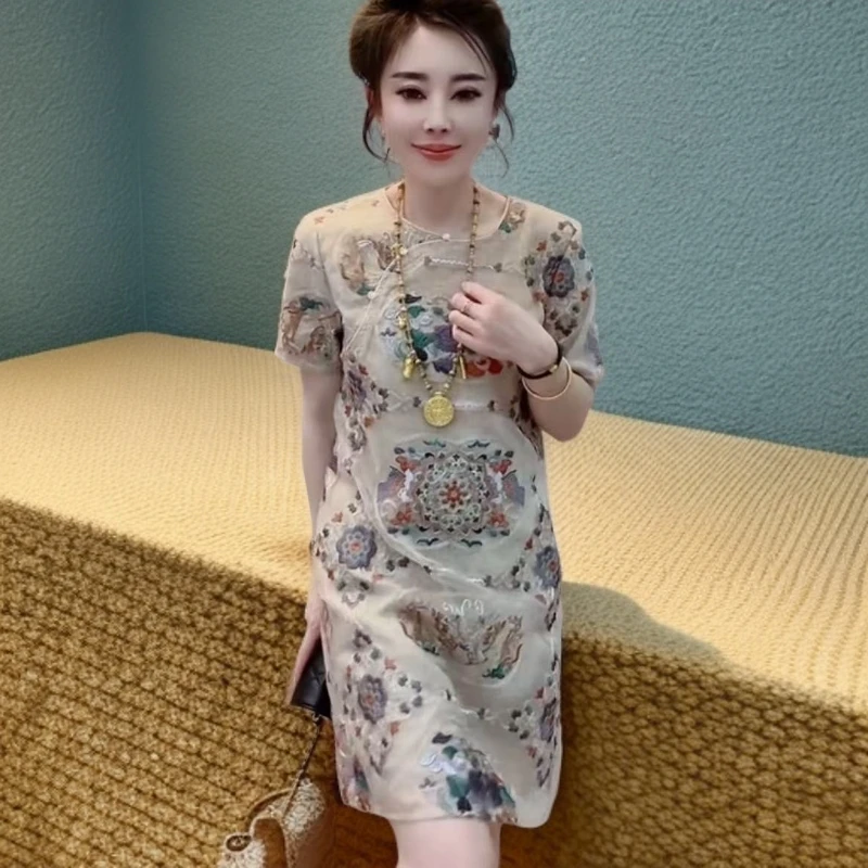 独特新中式女装国风气质高级感超好看连衣裙女夏季2025年新款裙子