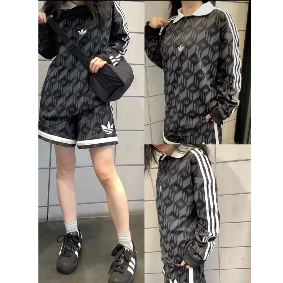adidas Originals阿迪三叶草2025男子JACQUARED RUGBYT恤JD5196