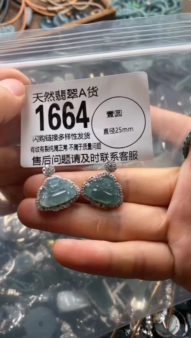 翡翠未镶嵌颈饰多样性发其一1664