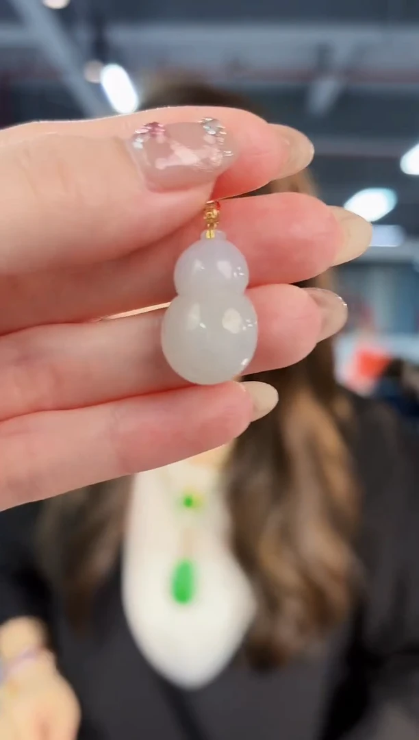 【闪购商品】翡翠颈饰18K金镶嵌缅料A货/支持复检/一件