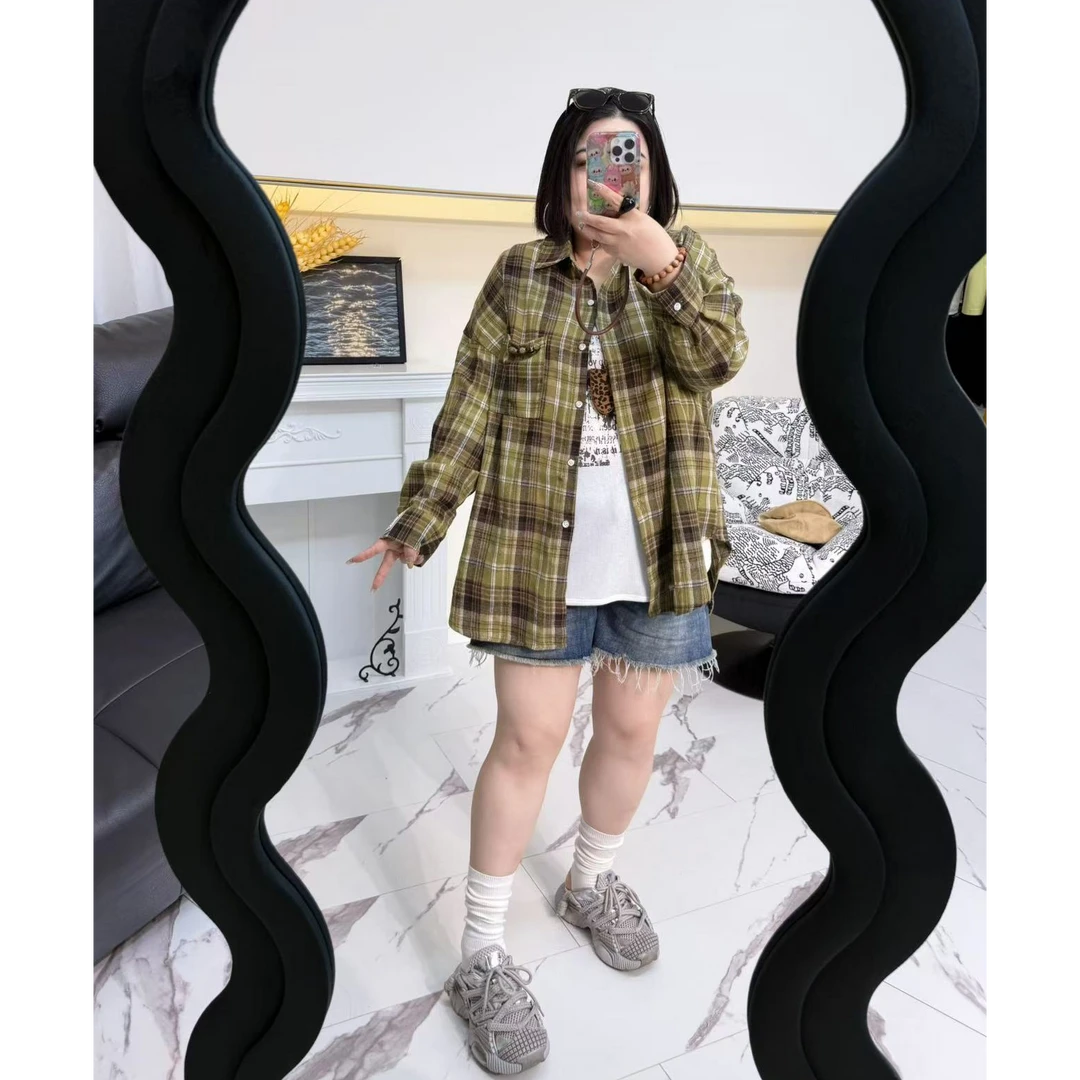 LDPL-怀旧格纹~长袖衬衫