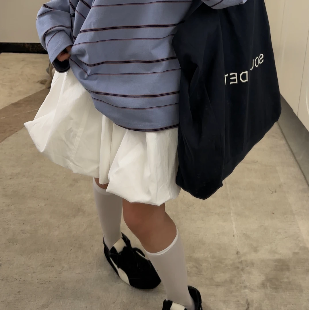 逸语2025夏季新款花苞半裙短裙miu系百搭花苞裙女半裙短款半身裙