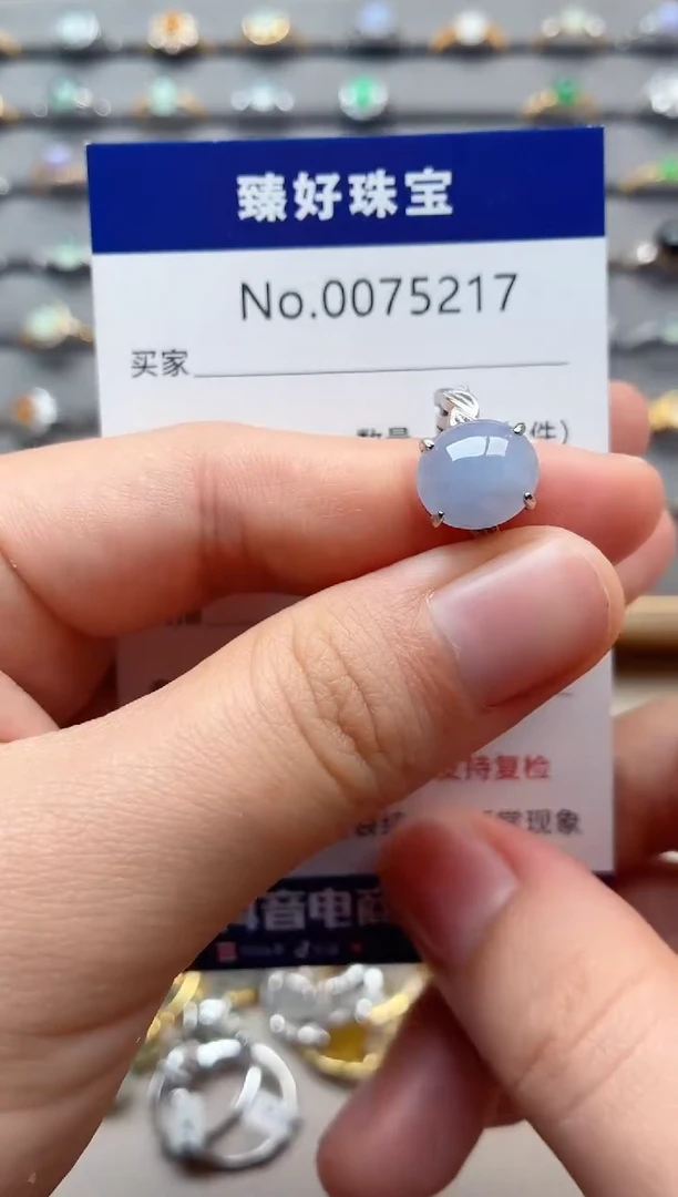 银S925镶嵌戒指翡翠1