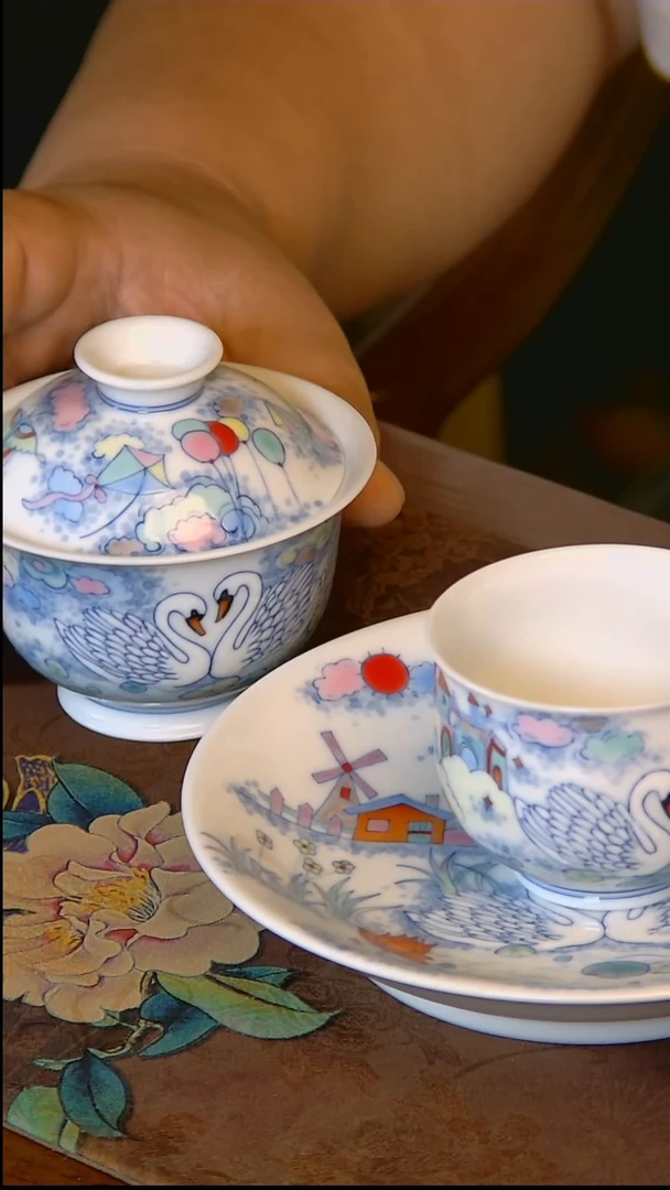 杯手工手绘杯杯很美丽