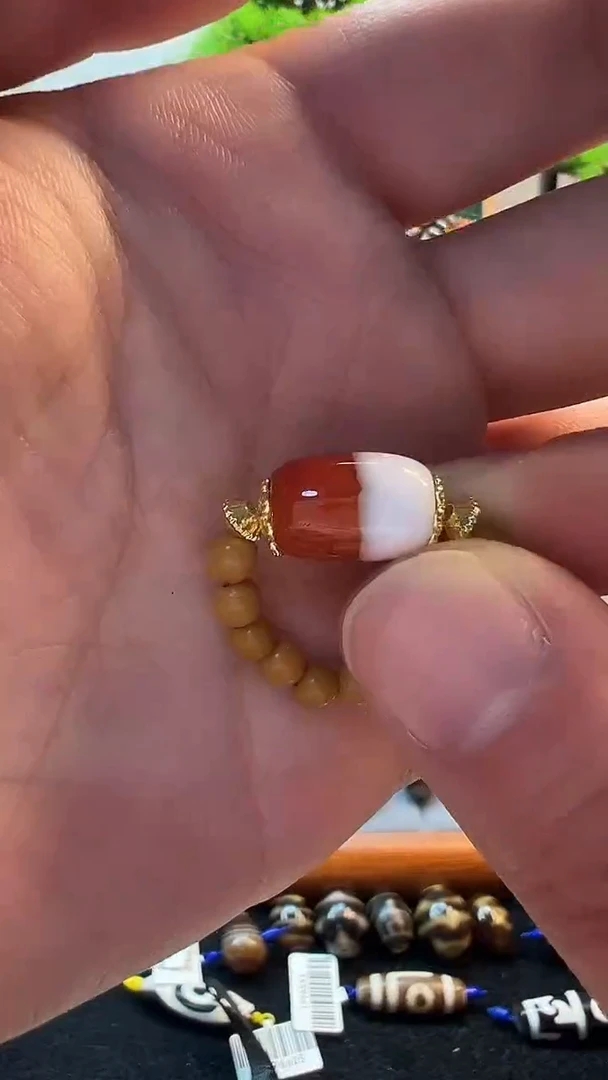 玛瑙/玉髓（覆膜）颈饰未镶嵌40（微瑕随机发货）