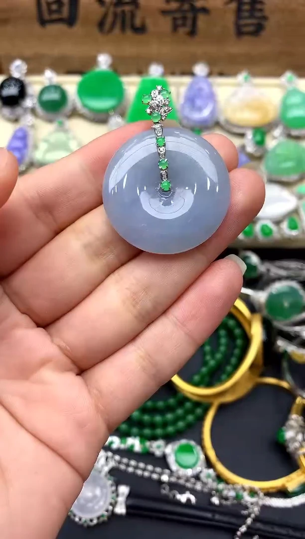 【闪购商品】翡翠颈饰18K金镶嵌243-中国好珍宝