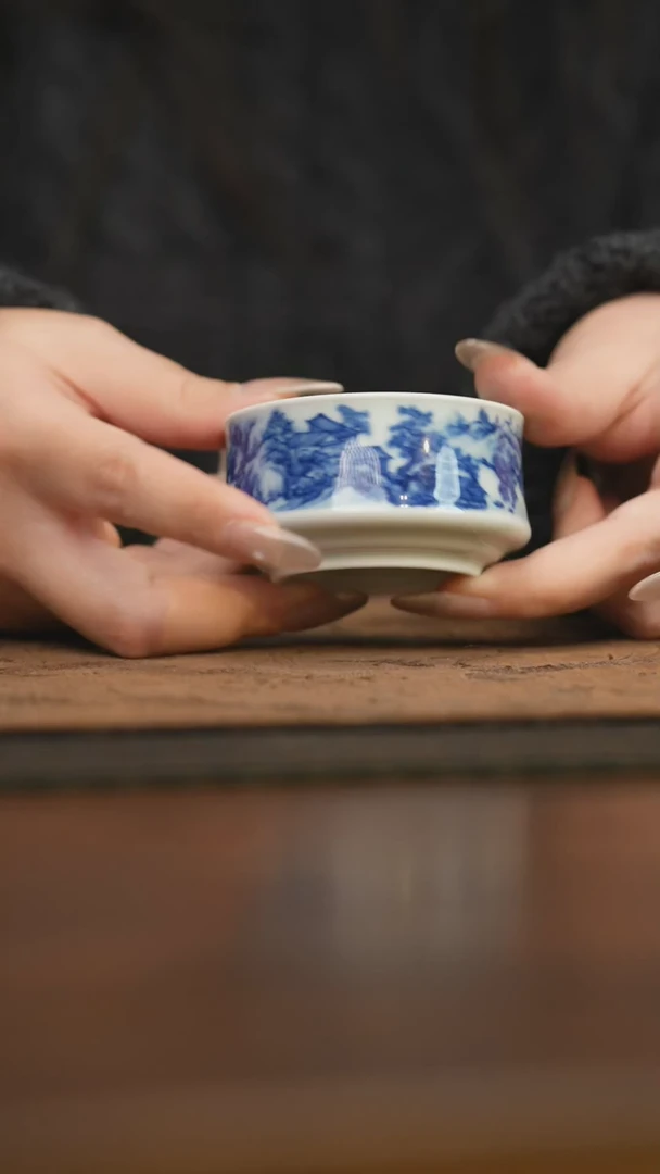 【闪购商品】杯柴窑青花破价福利