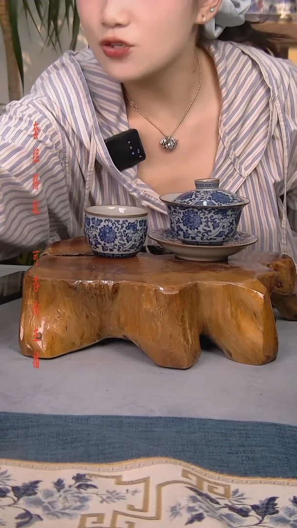 简装家用款2件套 老陶泥开片纹陶瓷茶具