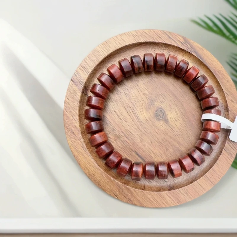 木本海南红降黄油玉化香胆H5号料，卡9隔片珠，11克