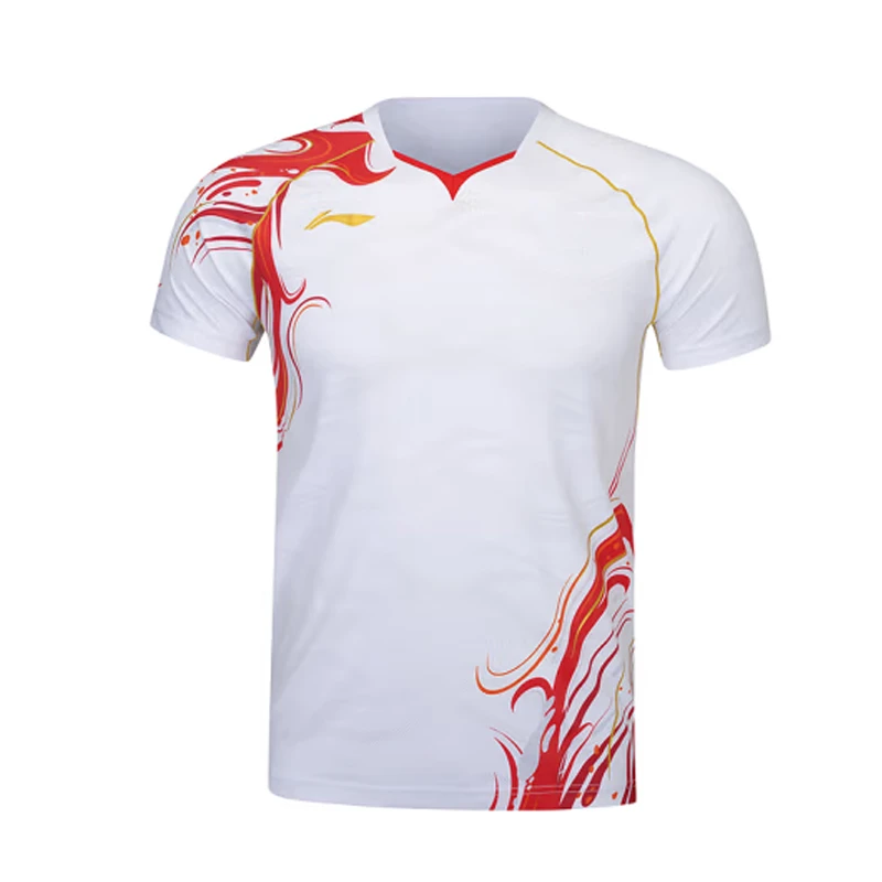 LI-NING/李宁正品 专业羽毛球大赛服 羽毛球服上衣舒适休闲透气