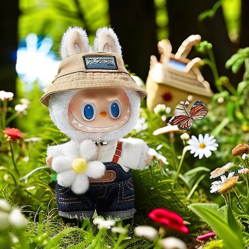 泡泡公仔一二代版马卡龙春在野在家系列趣味毛绒公仔