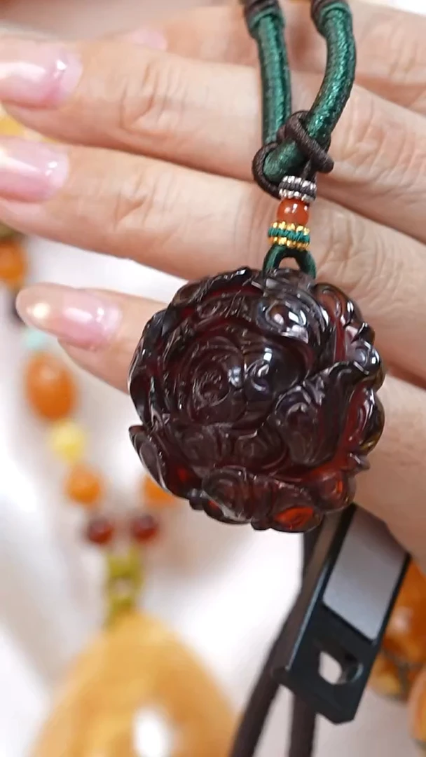 琥珀颈饰未镶嵌3118天然蜜蜡珠宝奇石云端妖孽全部保真