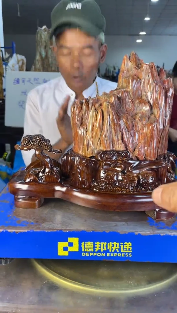 未镶嵌摆件硅化玉41