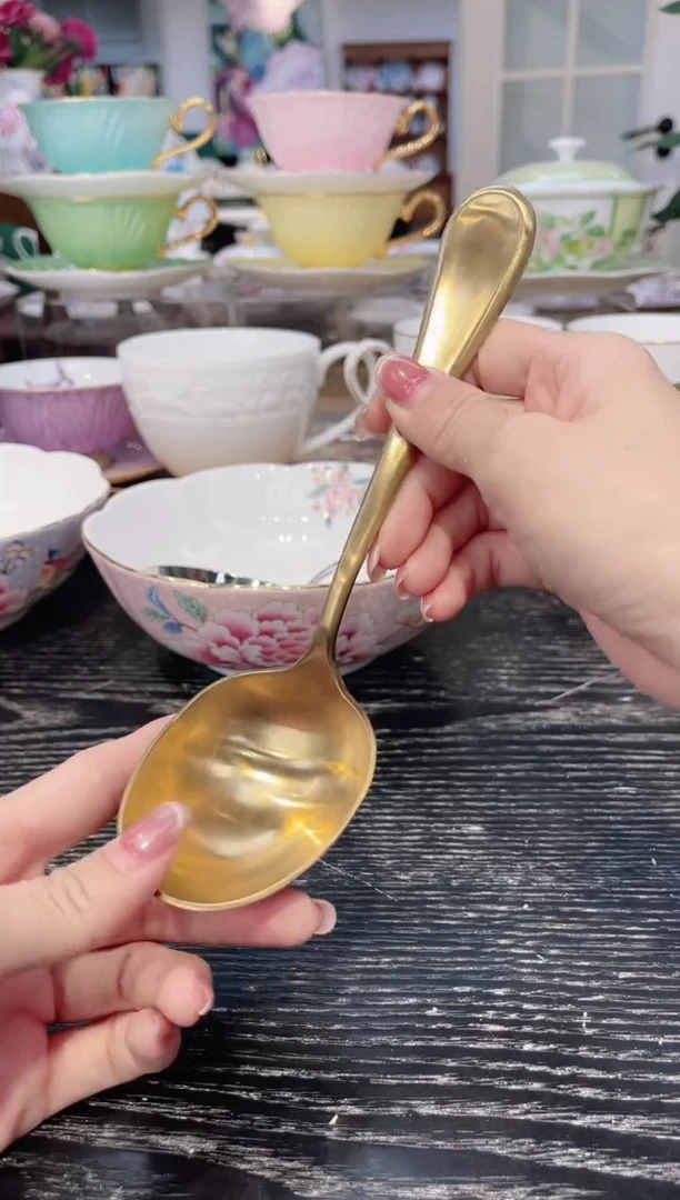 不锈钢大勺-----------金色