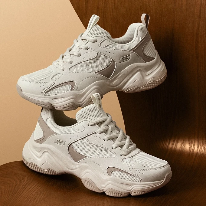 斯凯奇云朵泡芙鞋|2025年新款女鞋缓震休闲运动鞋厚底增高老爹鞋