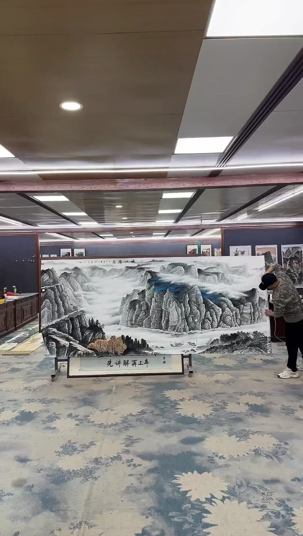 国画M张伦玉-大丈二-山水国画