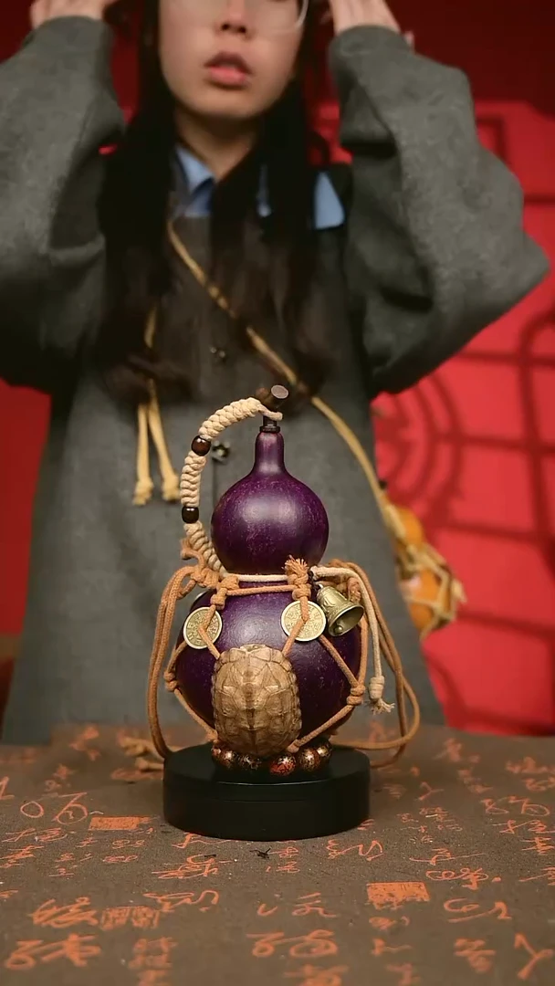 大漆葫芦水壶/酒壶 一物一拍