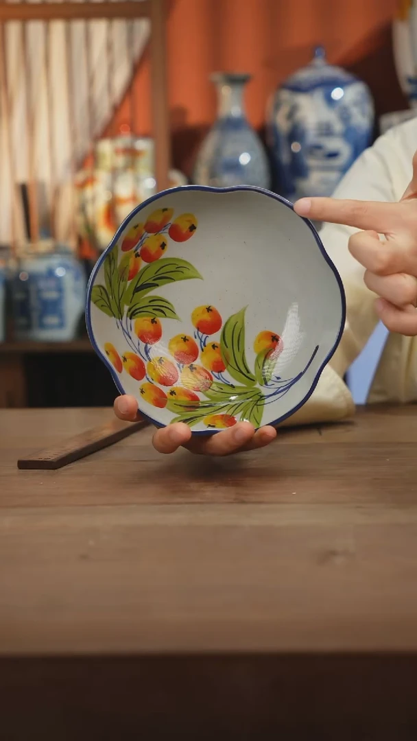 瓷片景德镇设计师釉下手绘陶瓷餐具