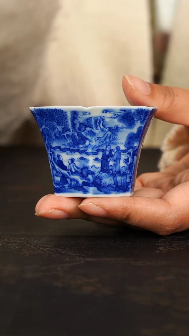 朗谷手绘陶瓷主人杯