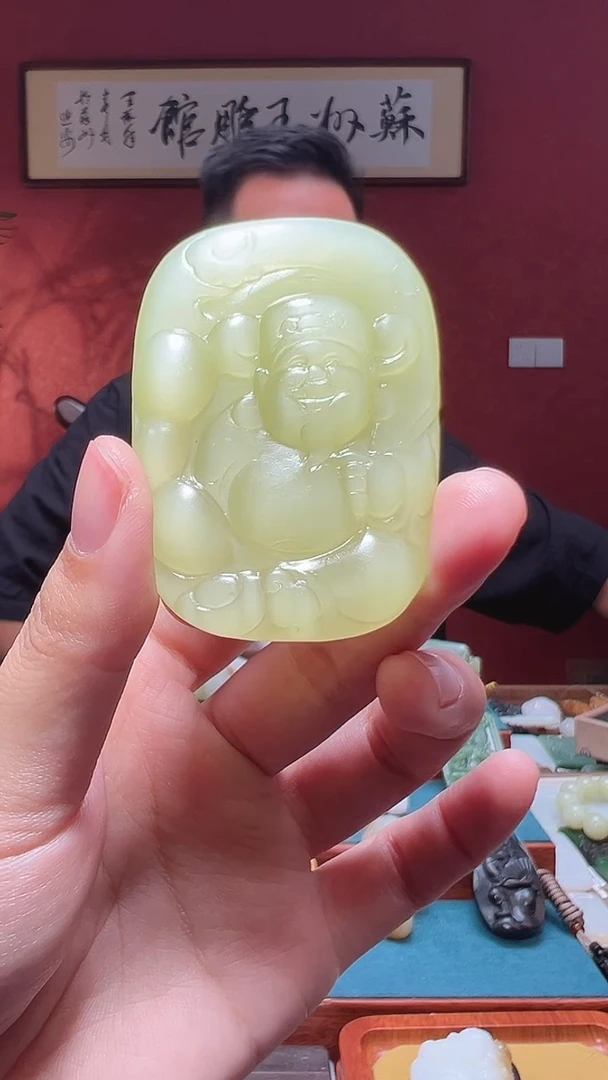 吊坠(不含链)未镶嵌和田玉大**图1