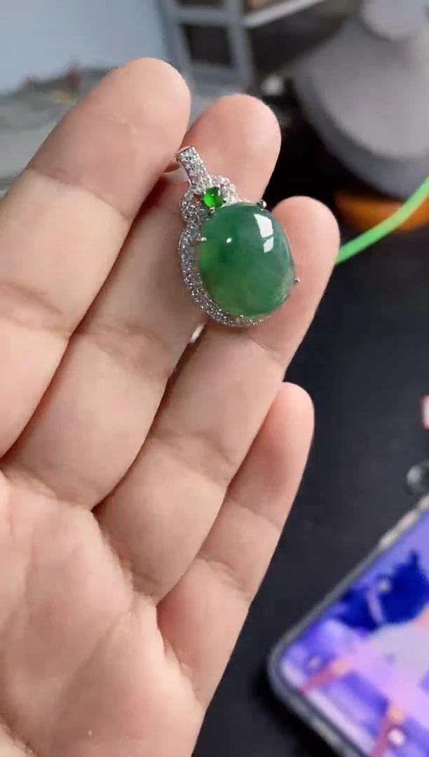 【闪购商品】翡翠戒指银S925镶嵌11111---1