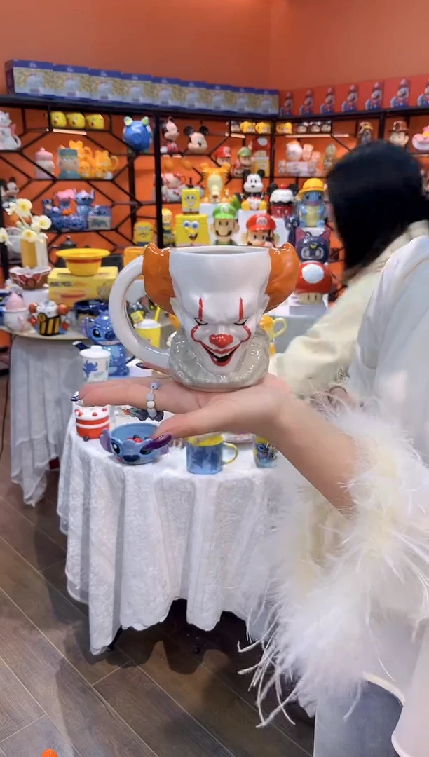 瓷片 @@小丑回魂陶瓷水杯