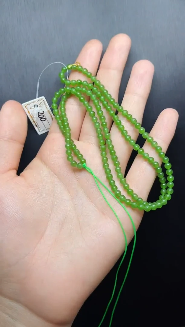 和田玉未镶嵌颈饰06小米链