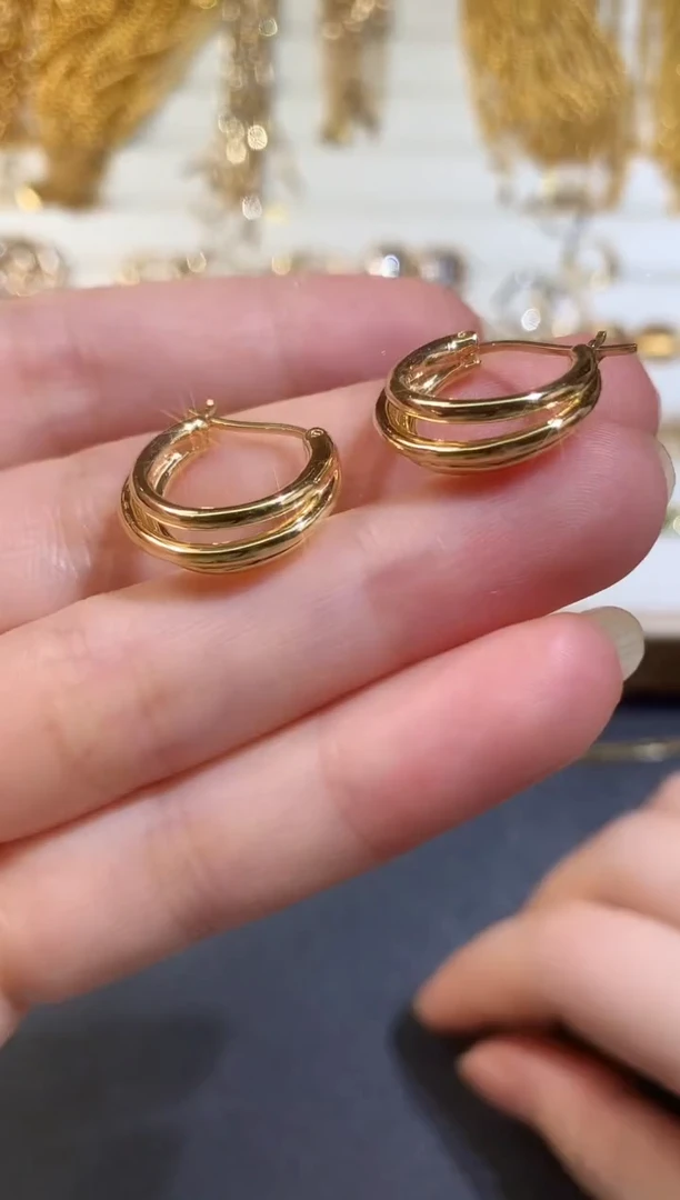 18K金耳饰E122|1180