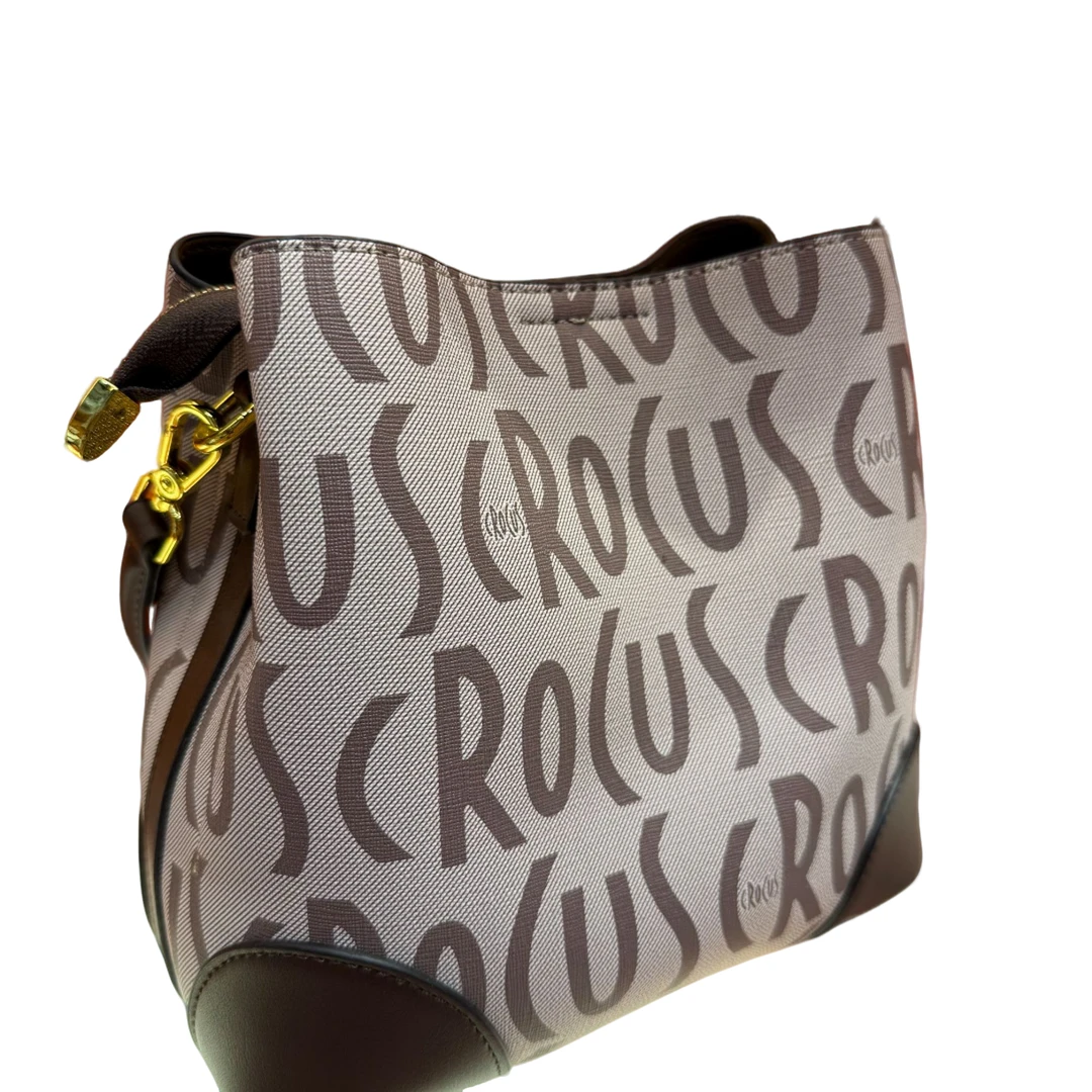 水桶包耐磨斜挎包斜跨轻奢休闲手拎包印花托特包小众经典