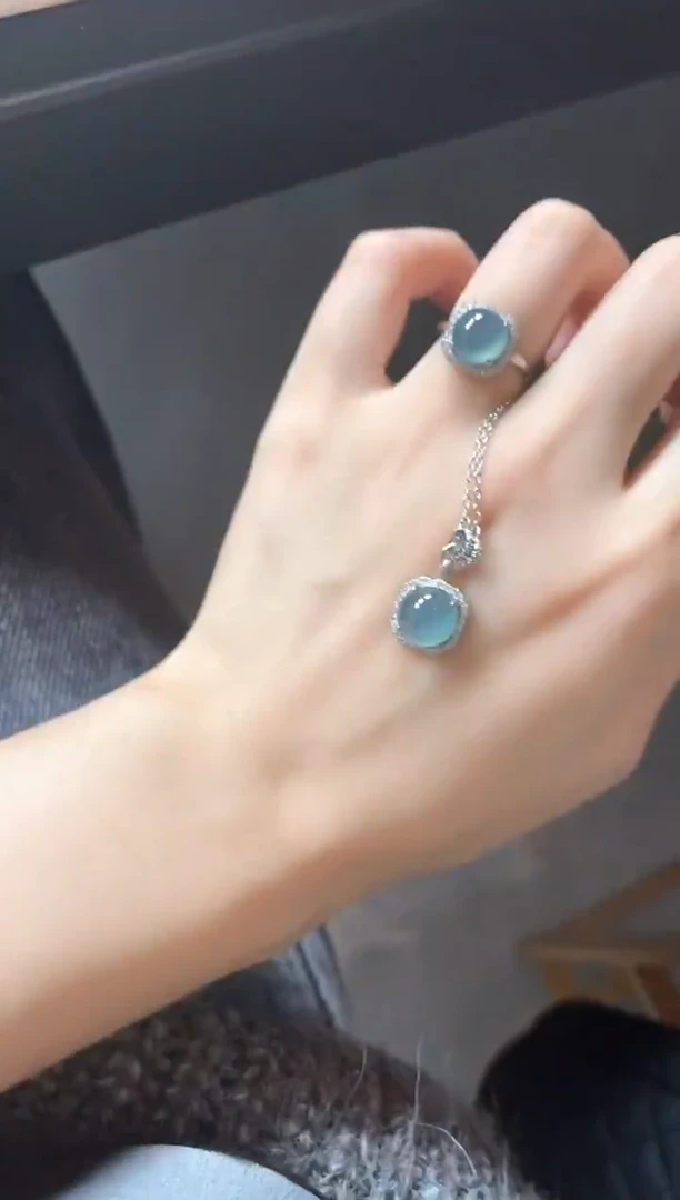 银S925镶嵌戒指翡翠51511