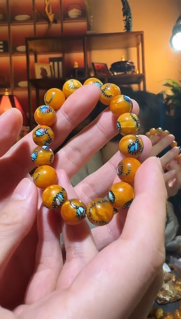 蜜蜡颈饰未镶嵌112天然蜜蜡珠宝奇石