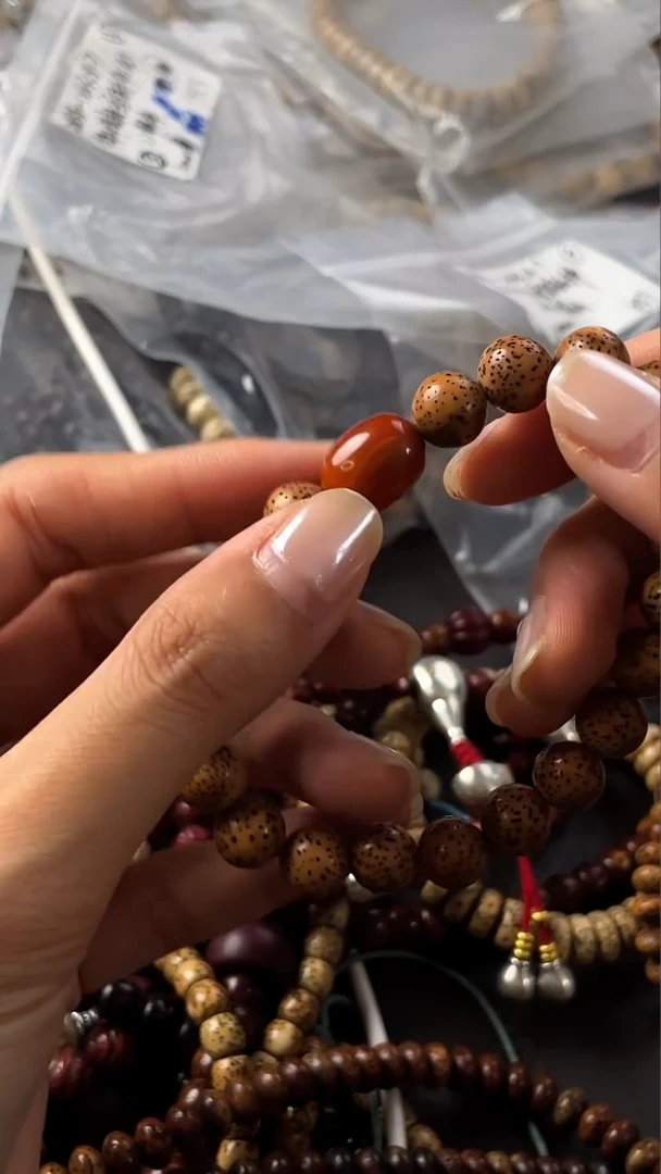 手串星月菩提精工级浅珀圆珠10手串