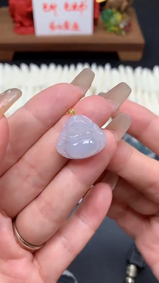 【闪购商品】翡翠吊坠(不含链)18K金镶嵌MS154823