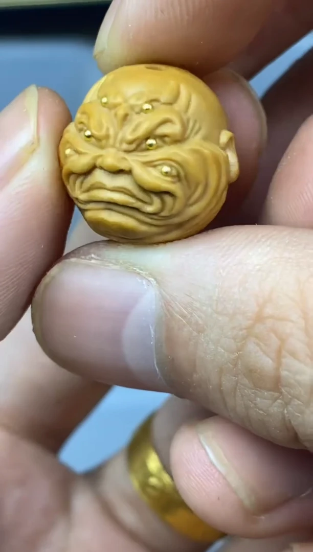 猴头核桃吊坠六目 恶僧