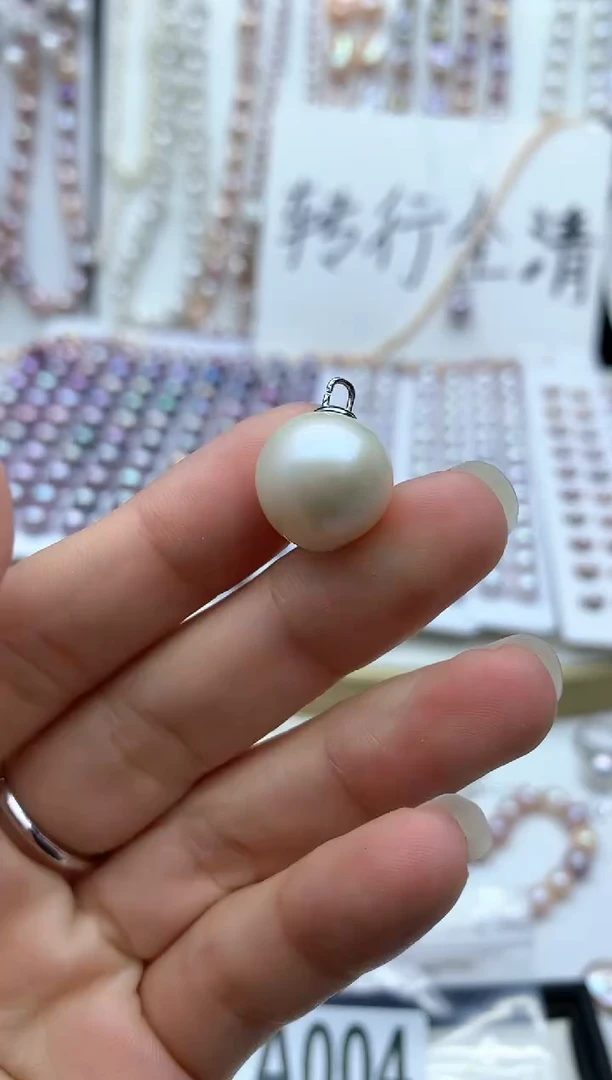 【闪购商品】淡水珍珠吊坠(不含链)银S925镶嵌1