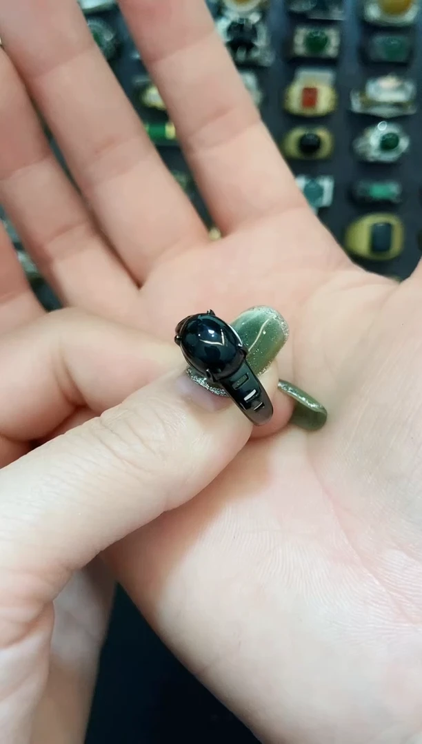 未镶嵌戒指翡翠纯天然A货翡翠男戒