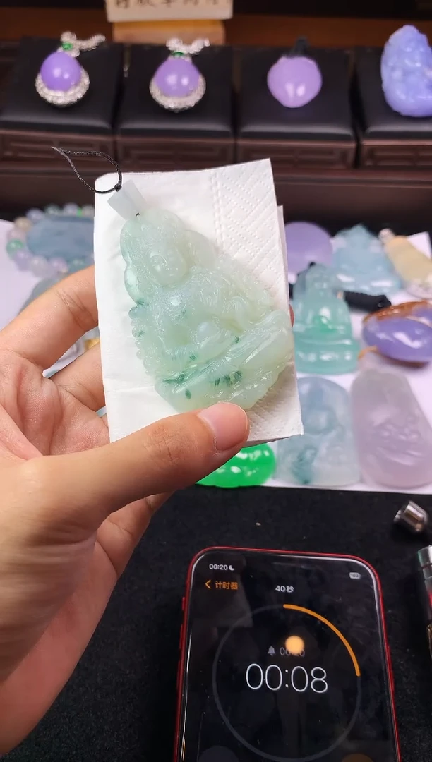 未镶嵌定制翡翠胜***～5034毛货不退不换