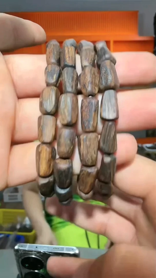沉香手串217号单圈紫伽罗7g多样性发一