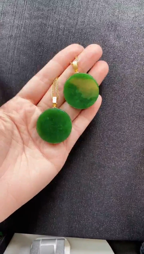 吊坠(赠链)银S925镶嵌和田玉多样性发一